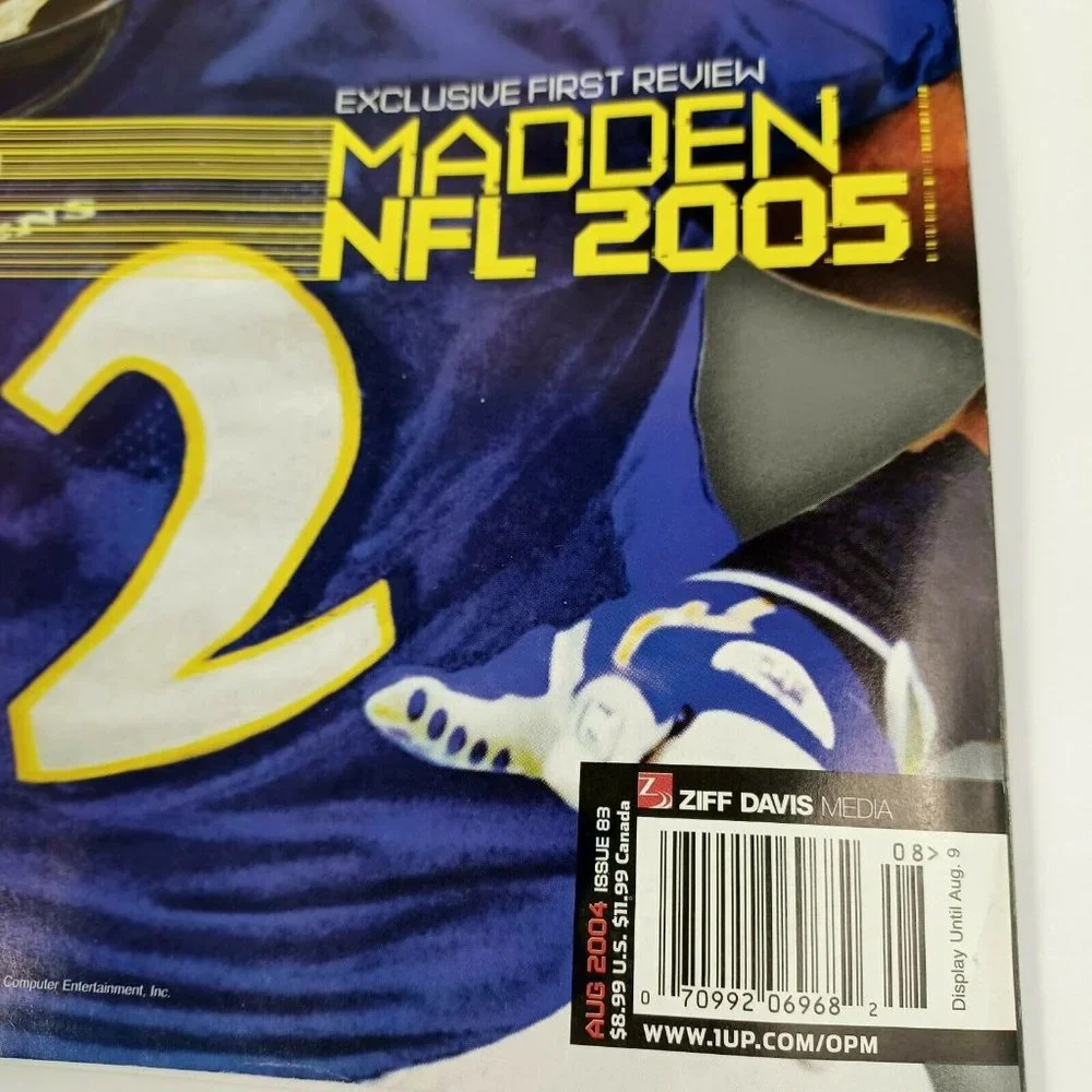 PlayStation Magazine Madden NFL 2005 04' Issue 83 INCLUDES DEMO DISC *MINOR WEAR